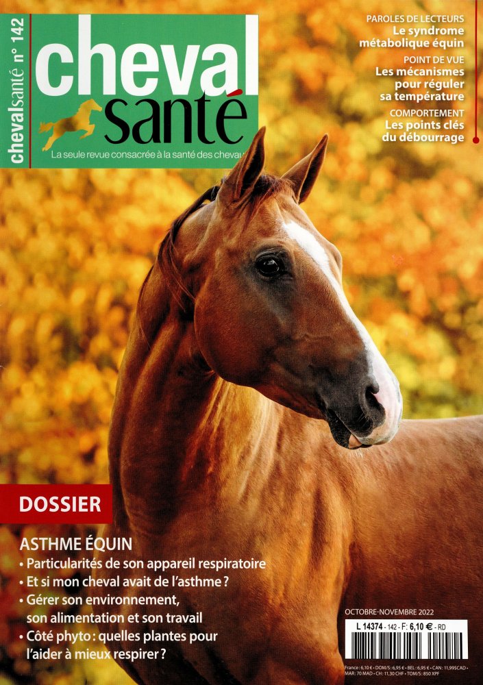 Numéro 142 magazine Cheval Santé