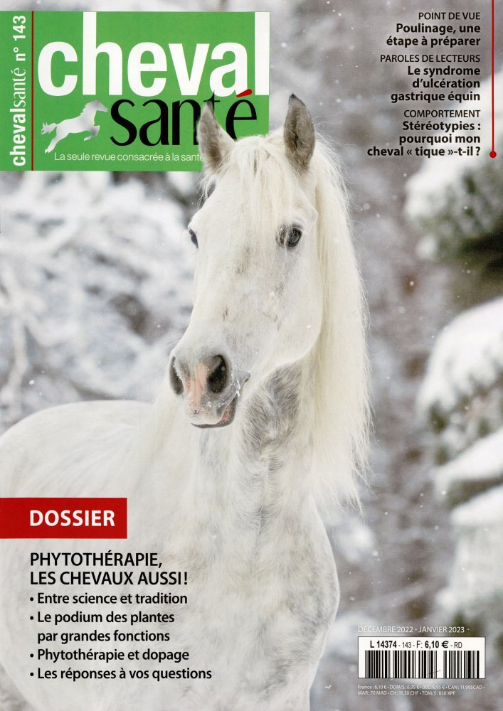 Numéro 143 magazine Cheval Santé