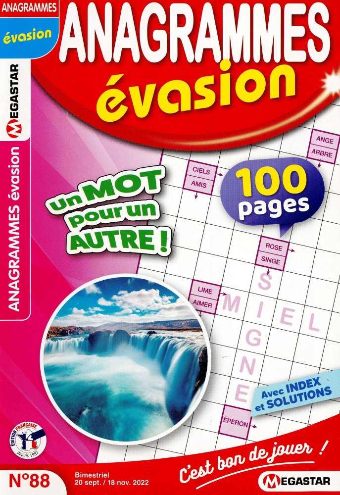 Numéro 88 magazine MG Anagrammes Évasion