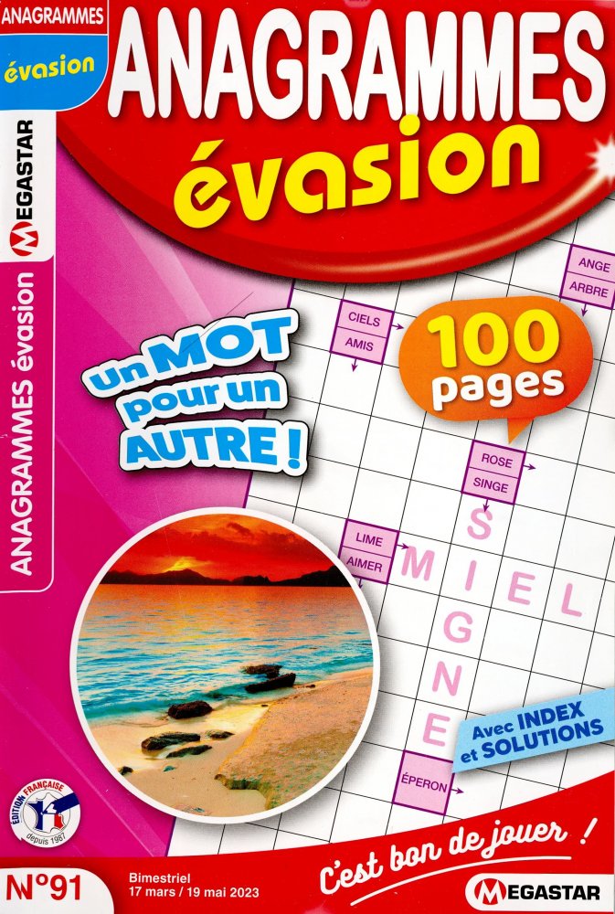 Numéro 91 magazine MG Anagrammes Évasion