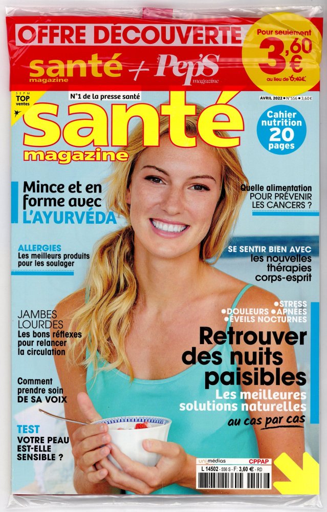 Numéro 556 magazine Santé Magazine + + de Pep's