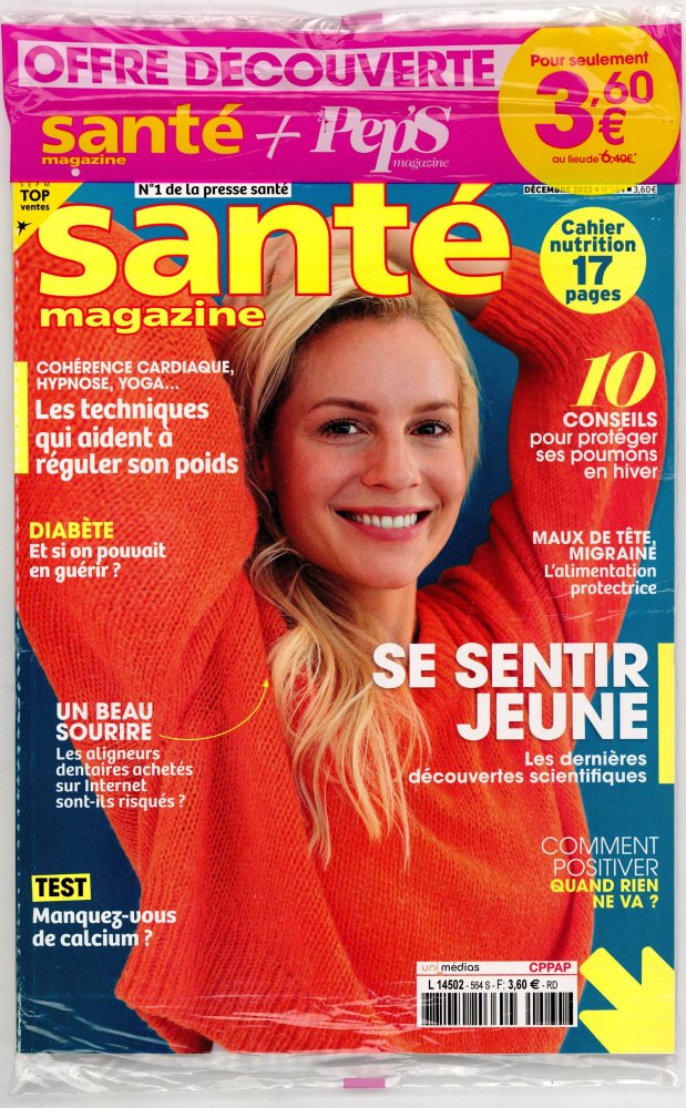 Numéro 564 magazine Santé Magazine + + de Pep's