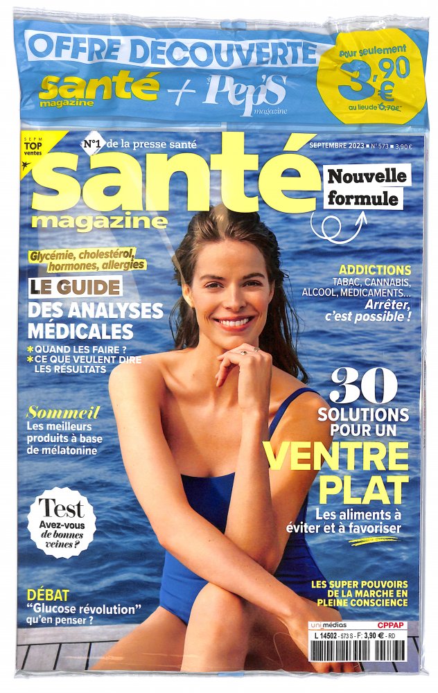Numéro 573 magazine Santé Magazine + + de Pep's