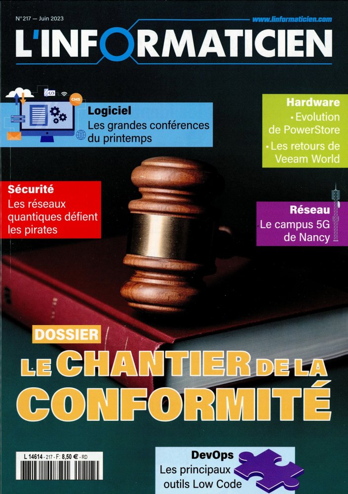 Numéro 217 magazine L'Informaticien