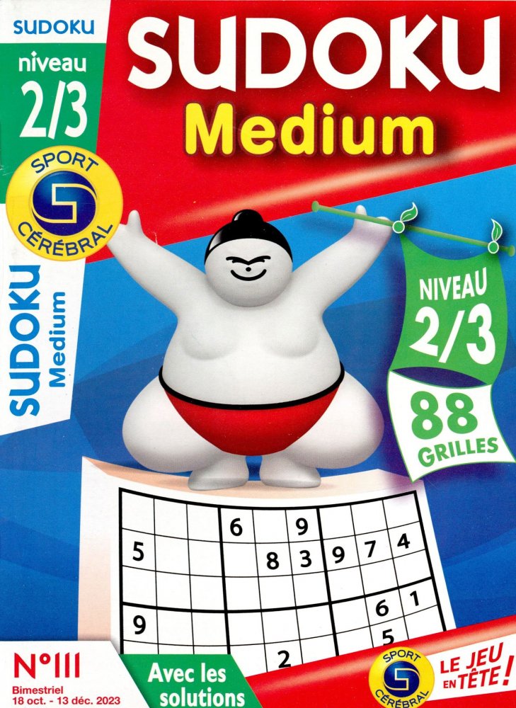 Numéro 111 magazine SC Sudoku Médium Niv. 2/3