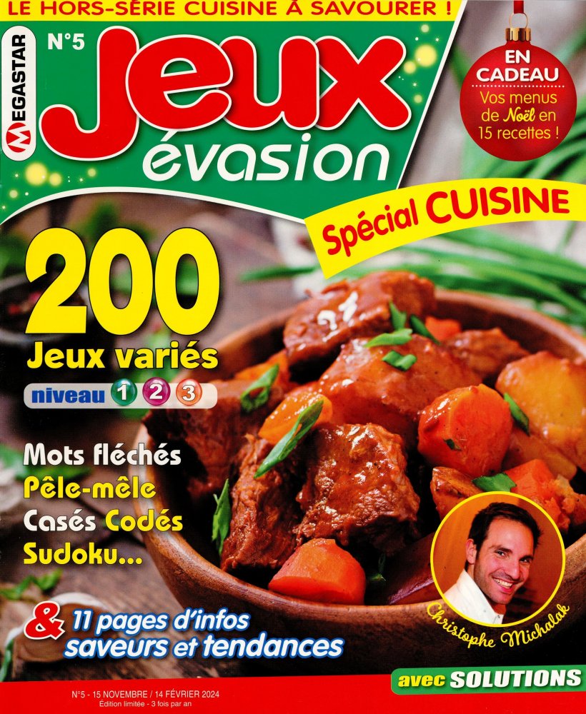 Numéro 5 magazine MG Jeux Évasion Spécial Cuisine