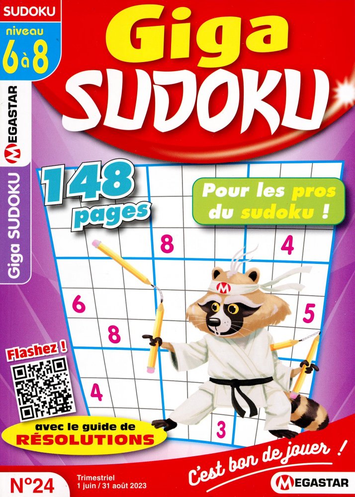 Numéro 24 magazine MG Giga Sudoku niv 6-8
