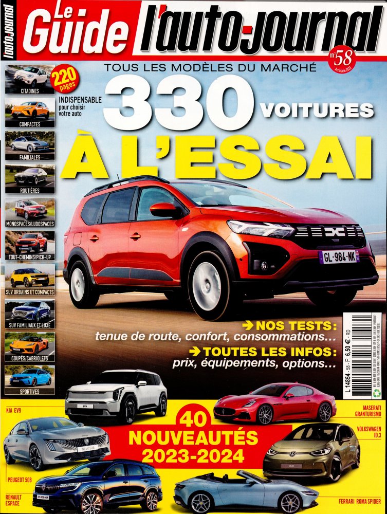 Numéro 58 magazine Le Guide de l'Auto-journal