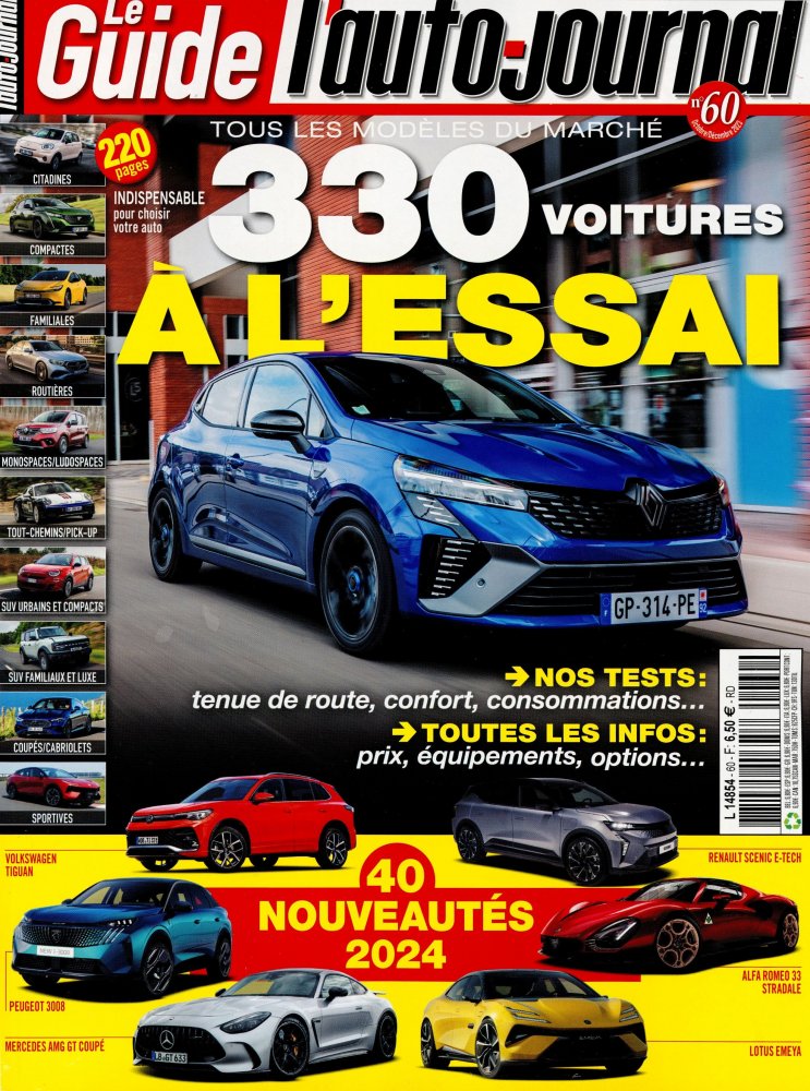 Numéro 60 magazine Le Guide de l'Auto-journal