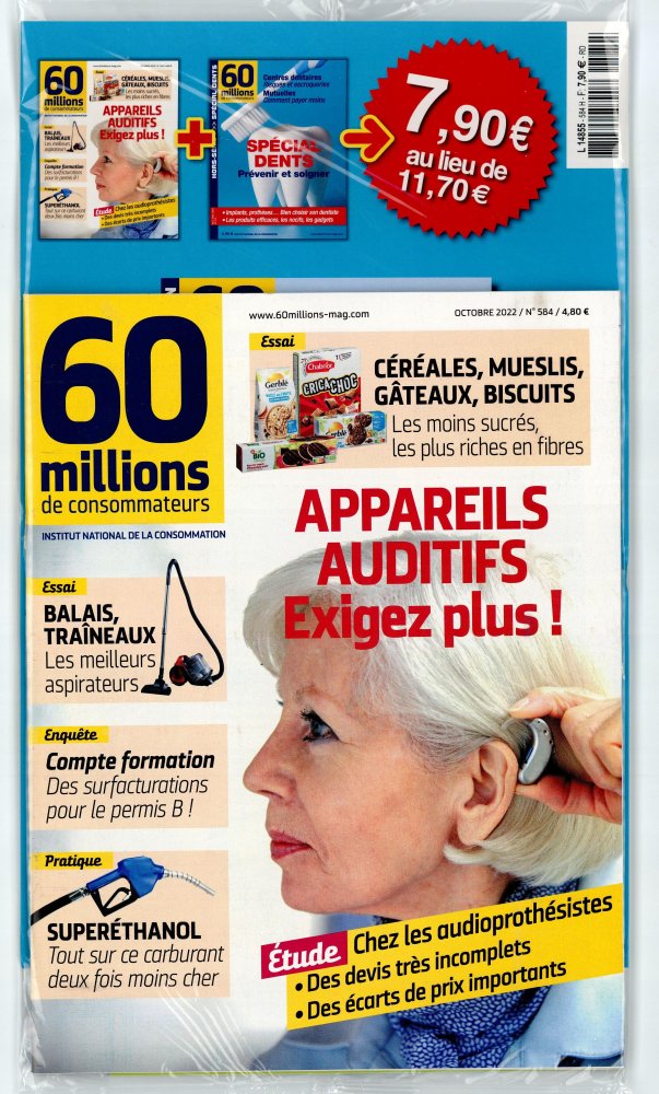 Numéro 584 magazine 60 millions de Consommateurs + Ancien numéro