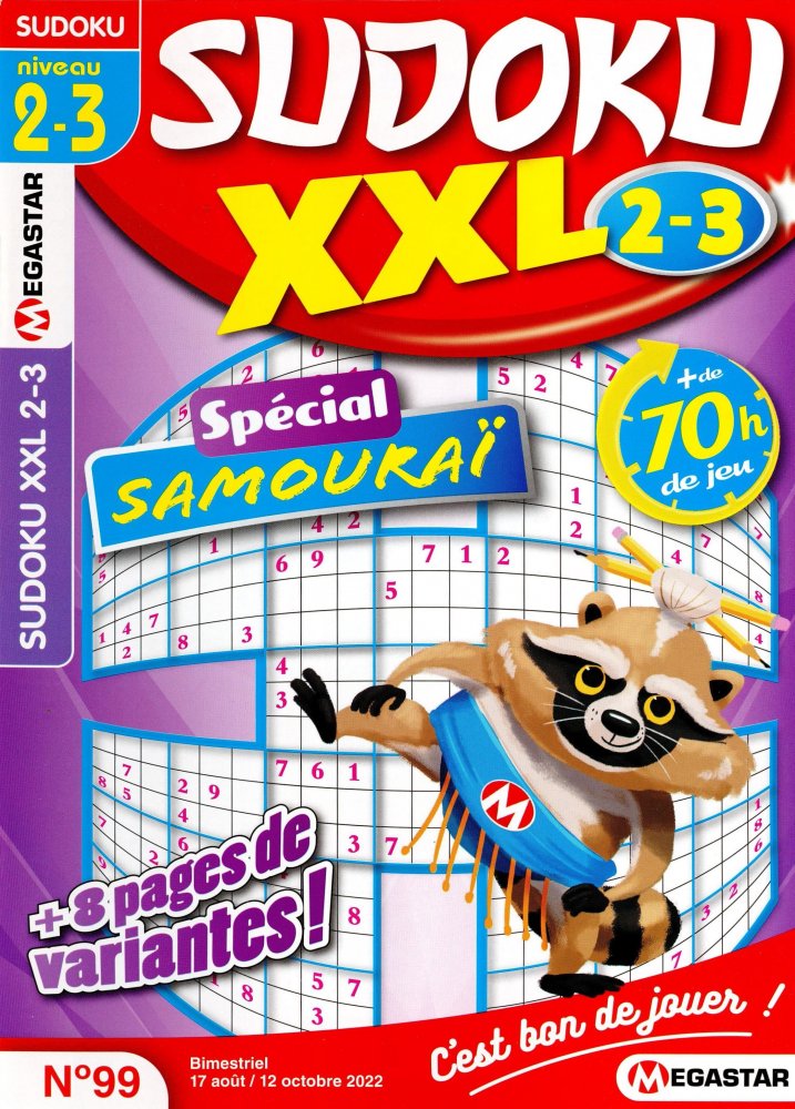 Numéro 99 magazine MG Sudoku XXL Niv 2-3