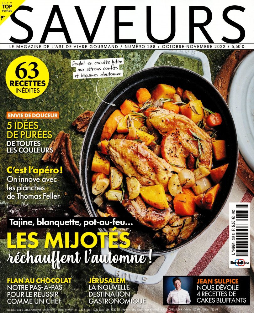 Numéro 288 magazine Saveurs