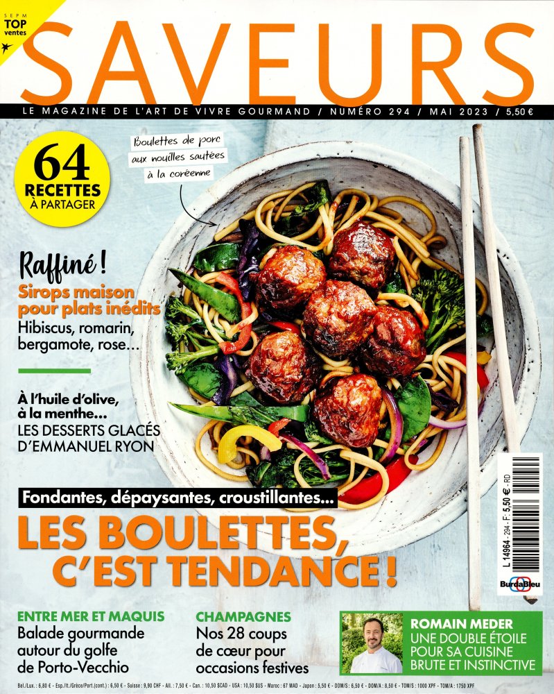 Numéro 294 magazine Saveurs