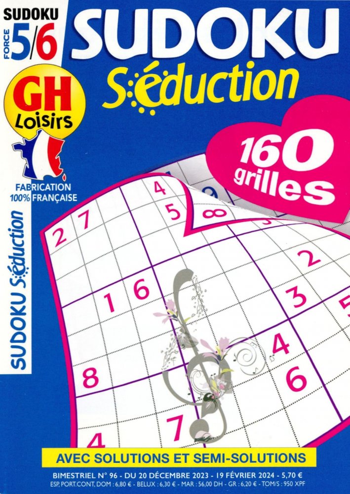 Numéro 96 magazine GH Sudoku Séduction 5/6
