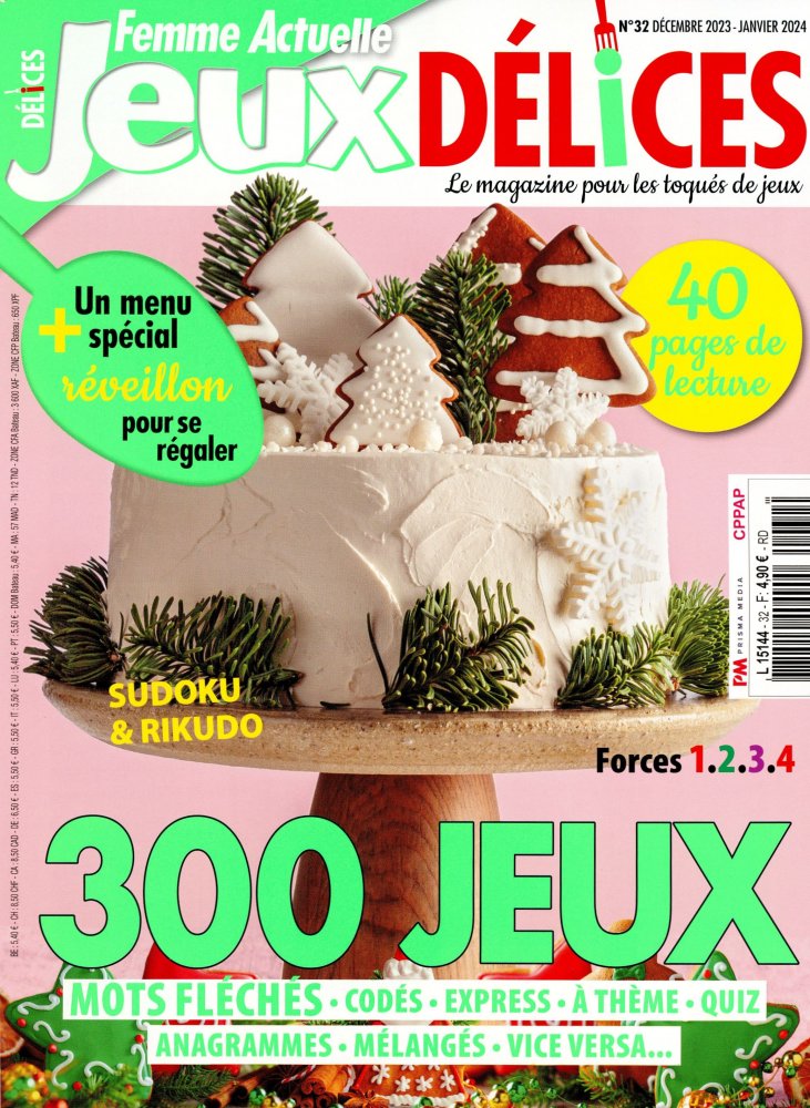 Numéro 32 magazine Femme Actuelle Jeux Délices