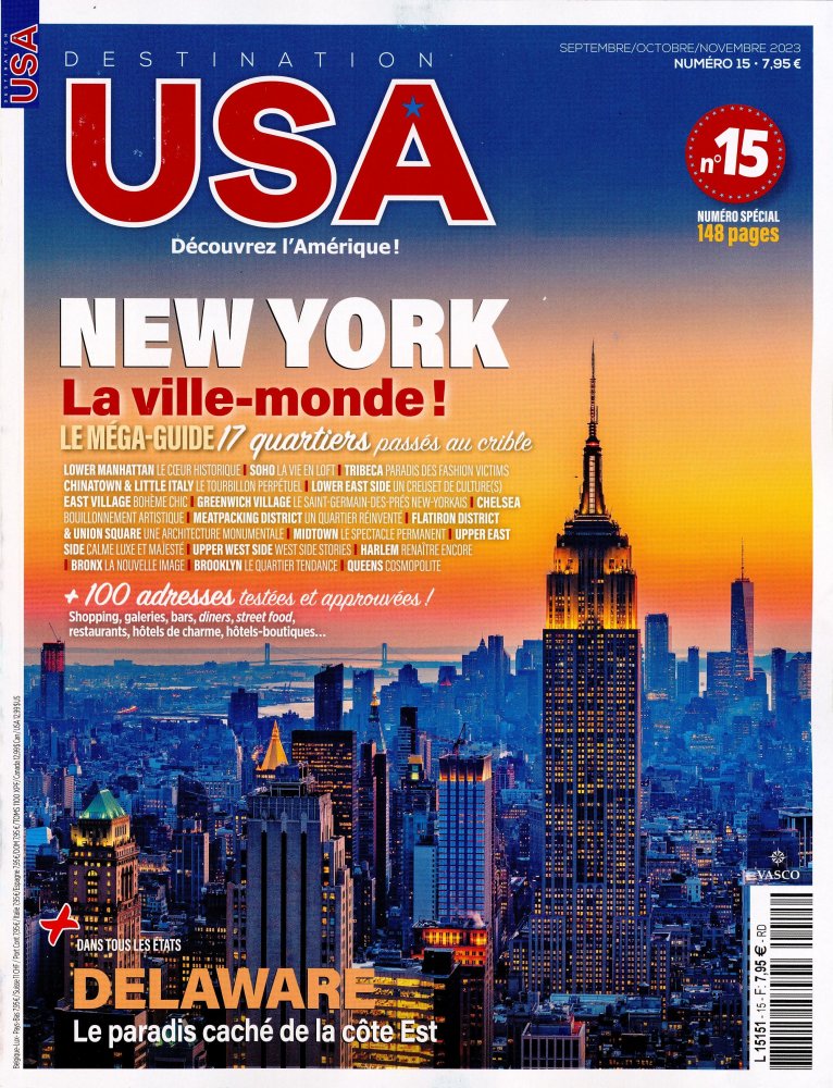 Numéro 15 magazine Destination USA