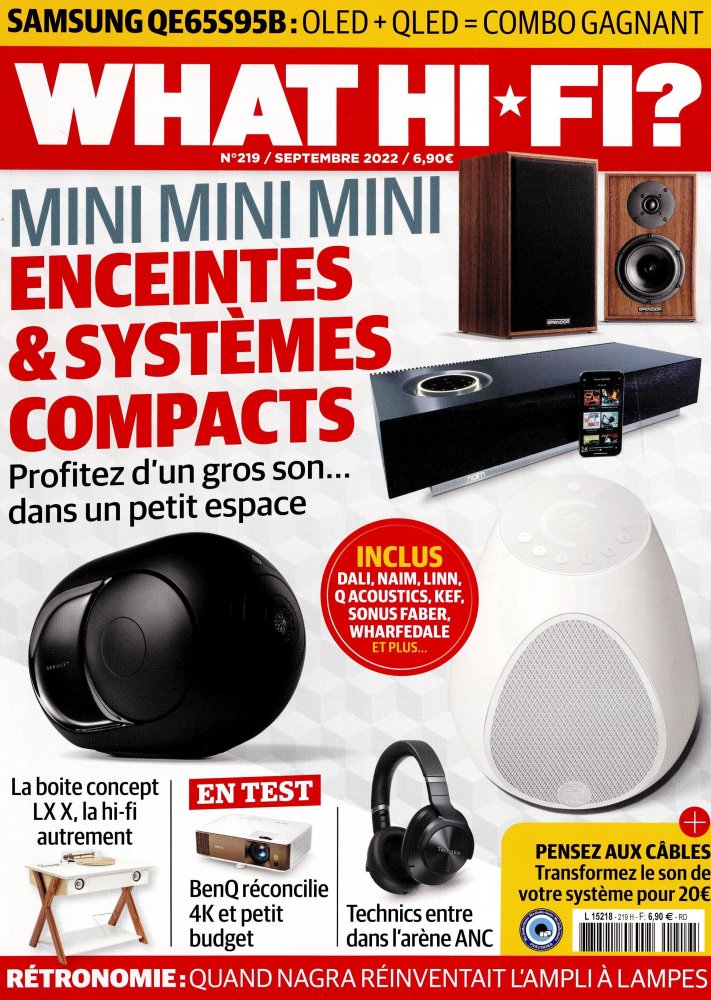 Numéro 219 magazine What HI-FI ?  Son & Home Cinéma