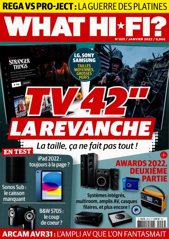 Numéro 223 magazine What HI-FI ?  Son & Home Cinéma
