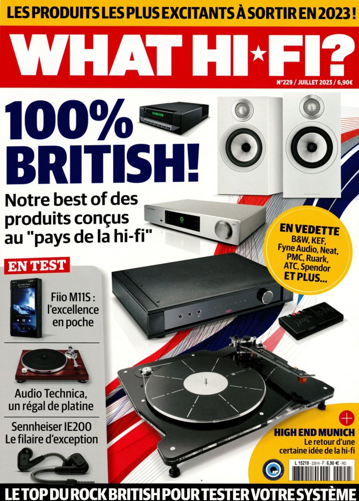 Numéro 229 magazine What HI-FI ?  Son & Home Cinéma