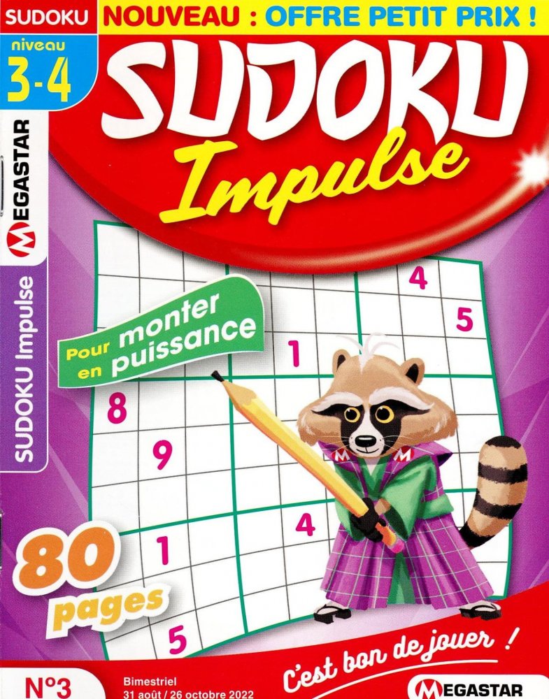 Numéro 3 magazine MG Sudoku Impulse
