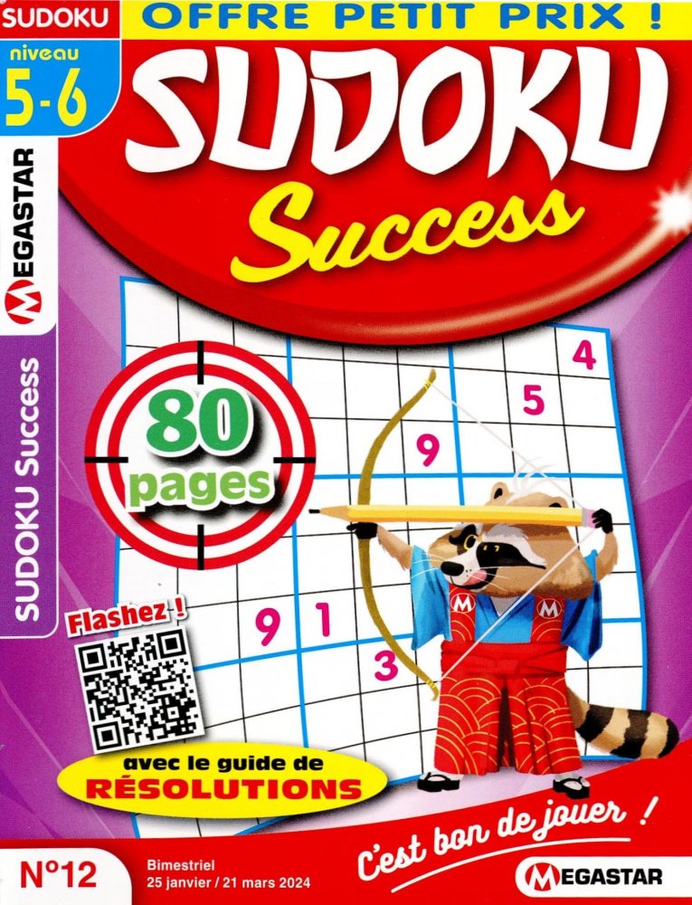Numéro 12 magazine MG Sudoku Success Niv. 5-6