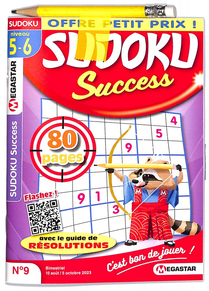 Numéro 9 magazine MG Sudoku Success Niv. 5-6