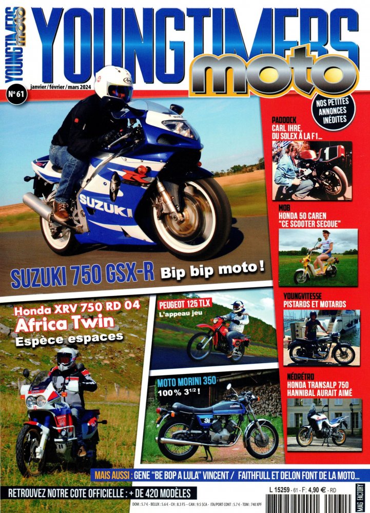 Numéro 61 magazine Youngtimers Moto