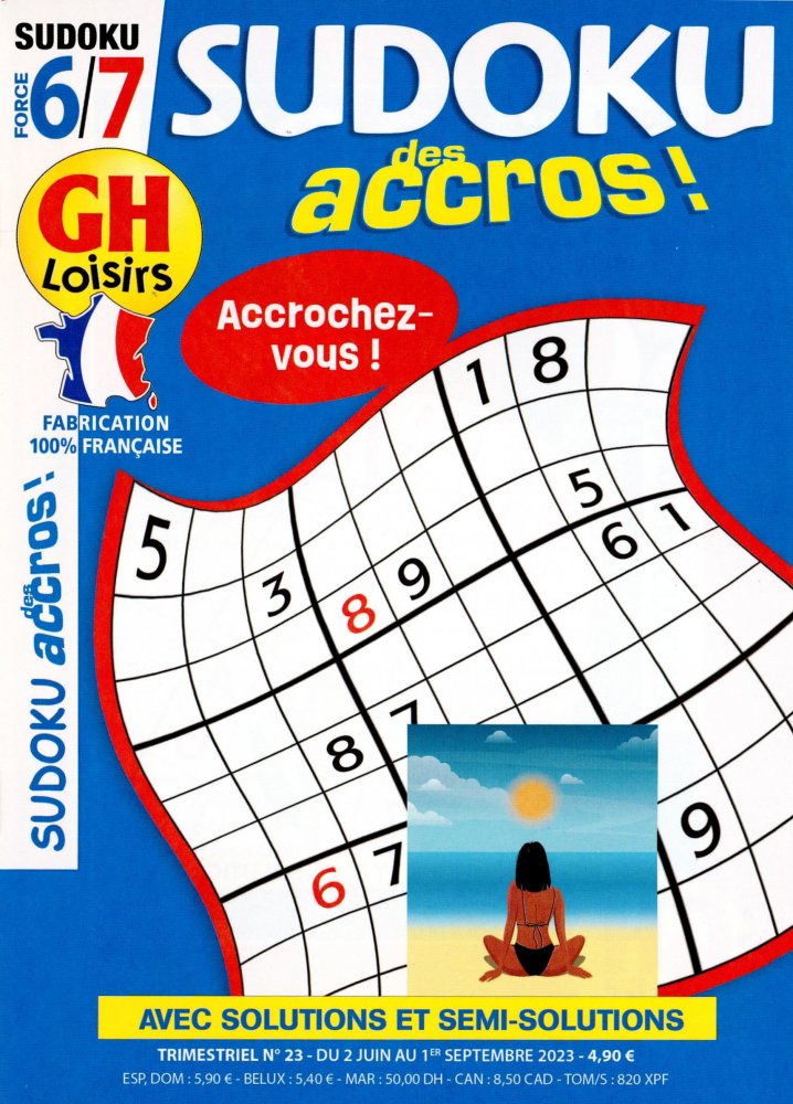 Numéro 23 magazine GH Sudoku Des Accros ! Force 6-7