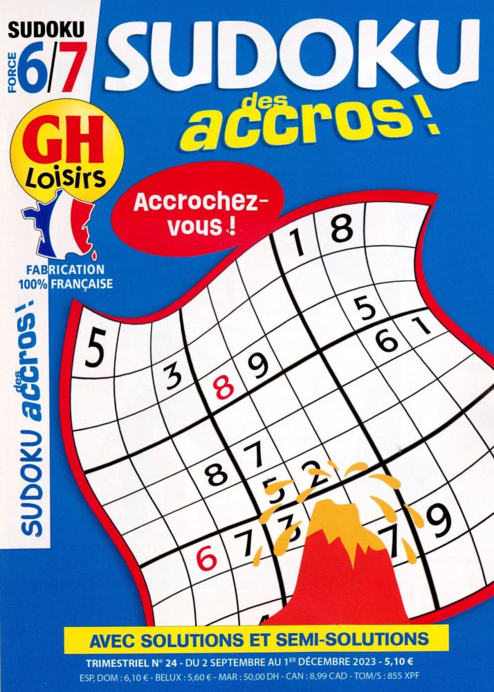 Numéro 24 magazine GH Sudoku Des Accros ! Force 6-7