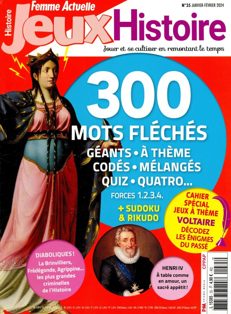 Numéro 35 magazine Femme Actuelle Jeux Histoire
