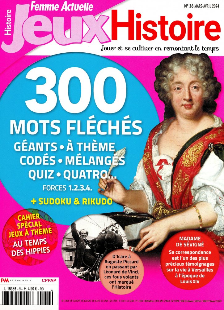 Numéro 36 magazine Femme Actuelle Jeux Histoire