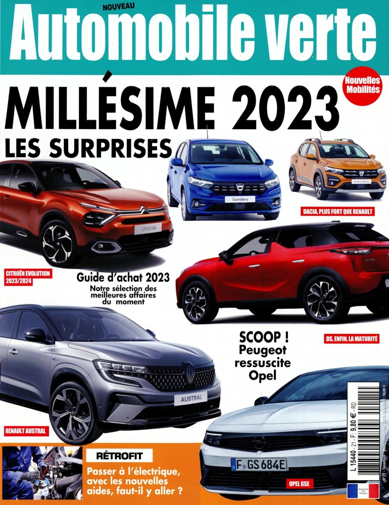Numéro 21 magazine Automobile Verte
