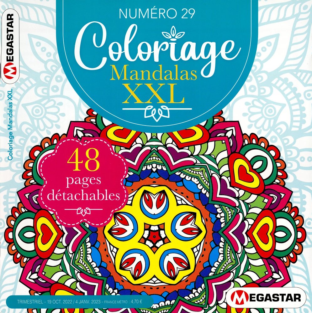 Numéro 29 magazine MG Coloriage Mandalas XXL