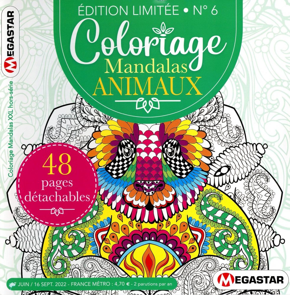 Numéro 6 magazine Coloriage Mandalas Hors-Série