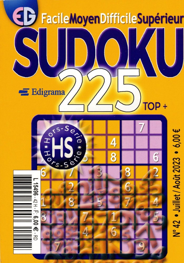 Numéro 42 magazine EG Sudoku 225 Top+