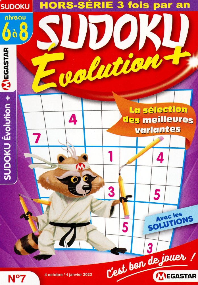 Numéro 7 magazine MG Sudoku Evolution Niv. 6-8