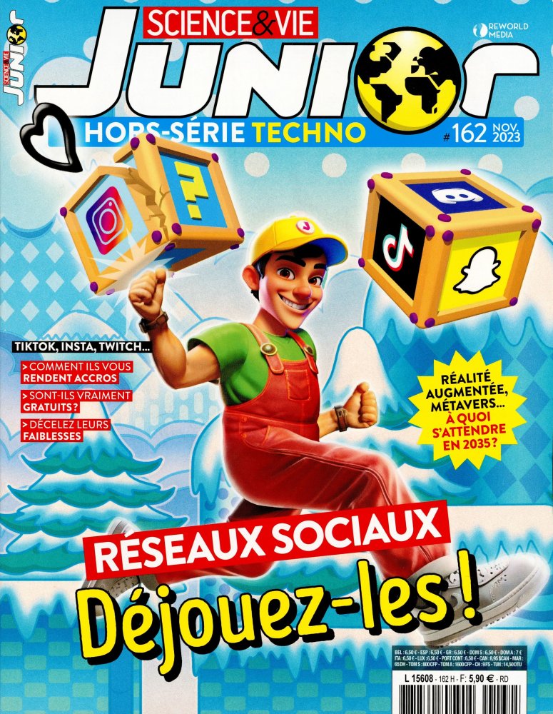 Numéro 162 magazine Science & Vie Junior Hors-Série