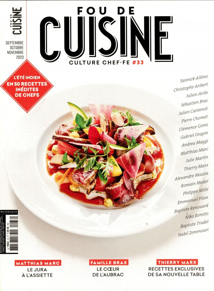Numéro 33 magazine Fou de Cuisine