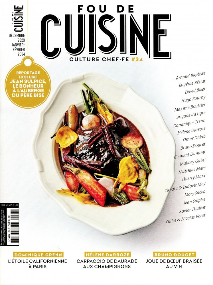 Numéro 34 magazine Fou de Cuisine