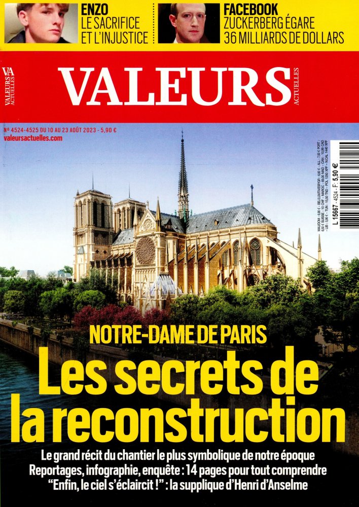 Numéro 4524 magazine Valeurs Actuelles