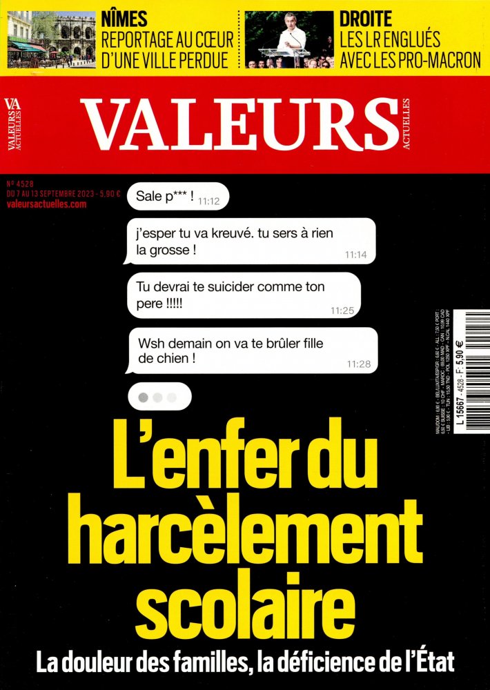 Numéro 4528 magazine Valeurs Actuelles