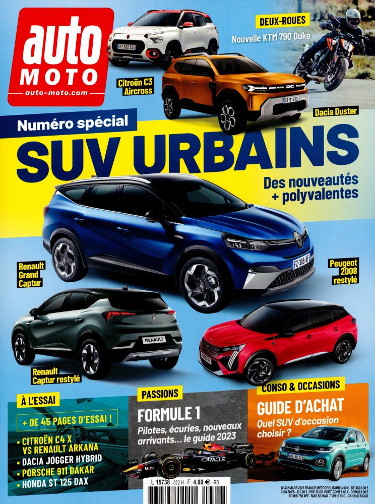 Numéro 322 magazine Auto Moto