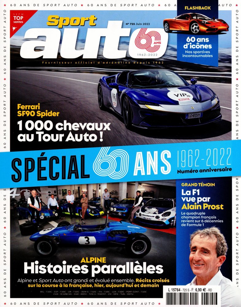 magazine Sport Auto vendu au numéro