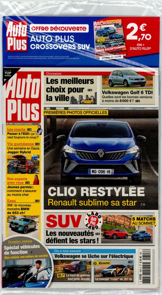 Numéro 1807 magazine Auto Plus + Auto Plus Crossovers