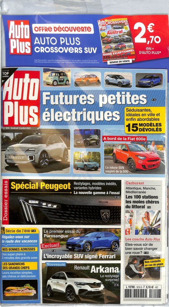 Numéro 1819 magazine Auto Plus + Auto Plus Crossovers