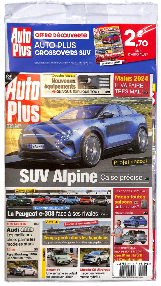 Numéro 1831 magazine Auto Plus + Auto Plus Crossovers