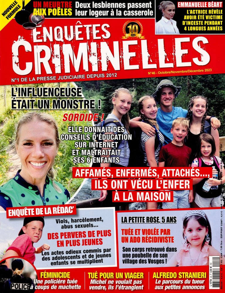 Numéro 46 magazine Enquêtes Criminelles