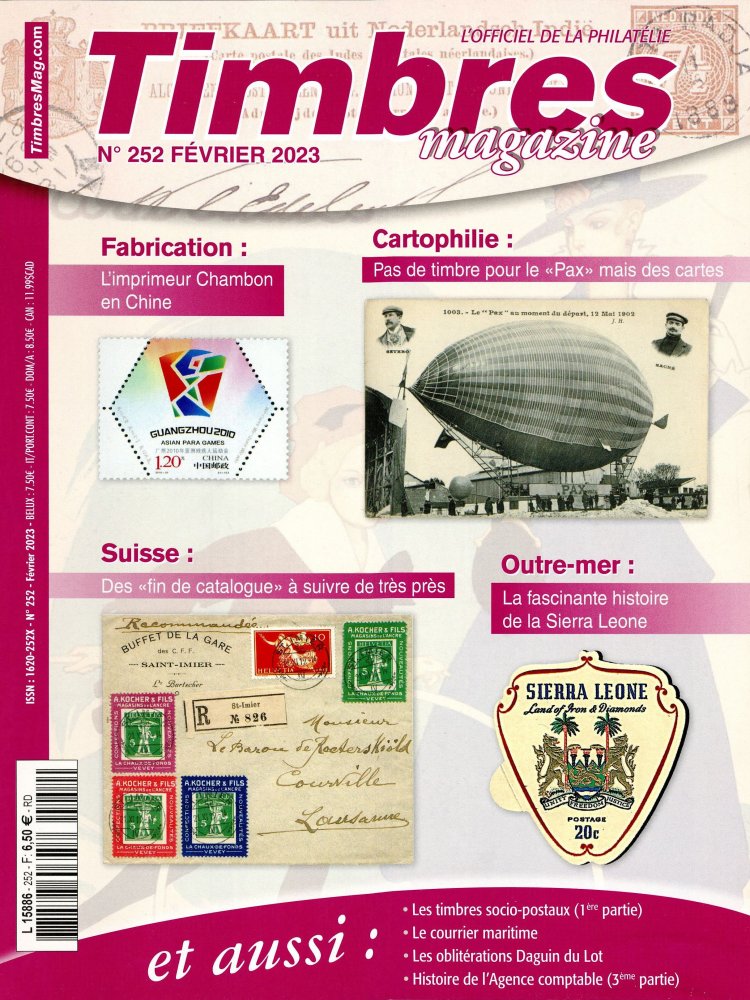 Numéro 252 magazine Timbres Magazine
