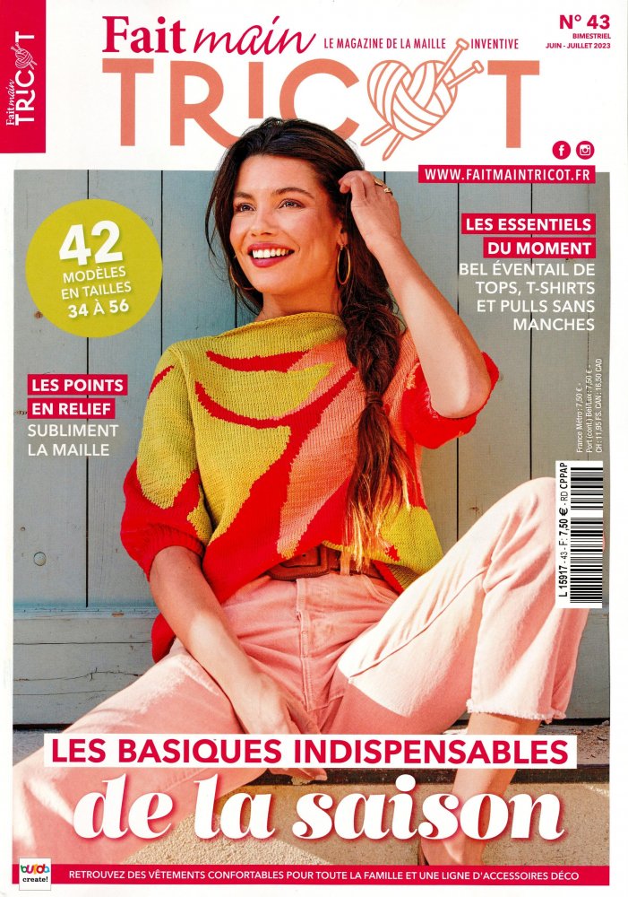 Numéro 43 magazine Fait Main Tricot