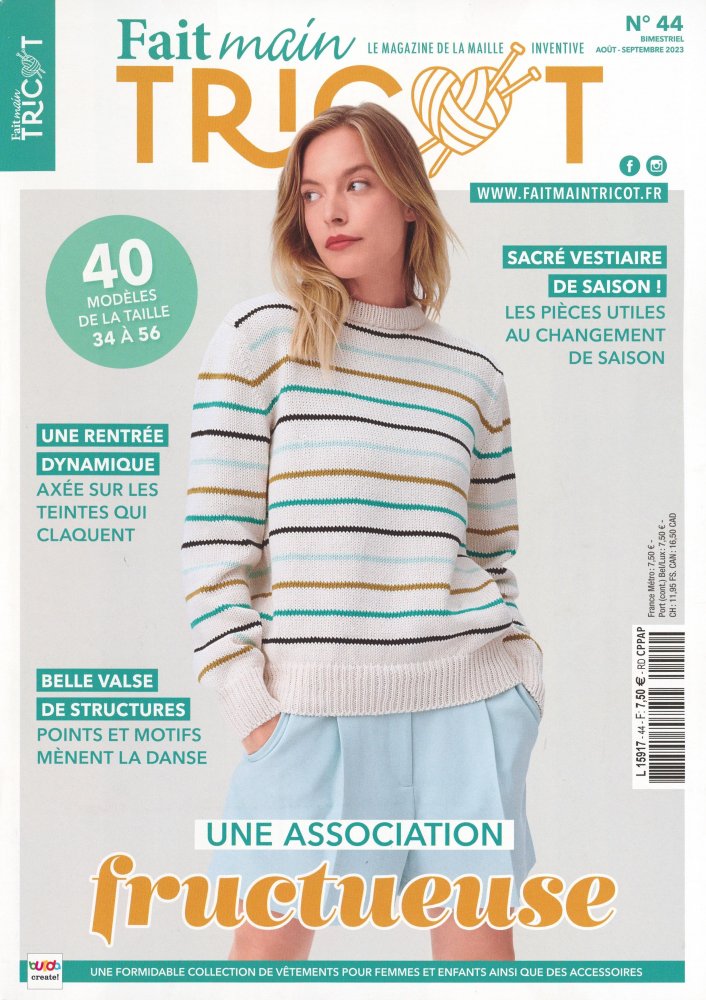 Numéro 44 magazine Fait Main Tricot